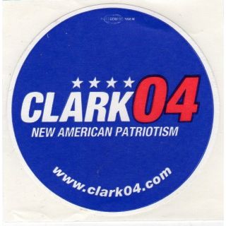 Wesley Clark Campaign Sticker