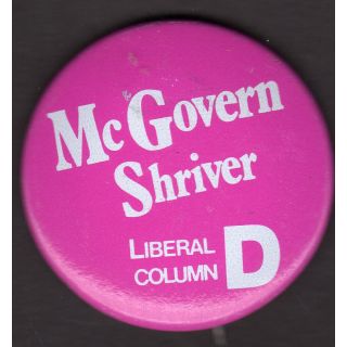 McGovern Shriver Liberal Button