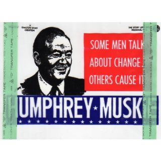 Humphrey Muskie sticker