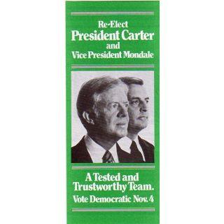 Re-elect Carter Mondale Brochure