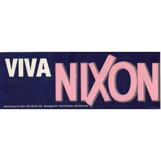 VIva Nixon Day Glo Bumper sticker