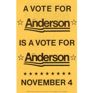 Anderson campaign flyer