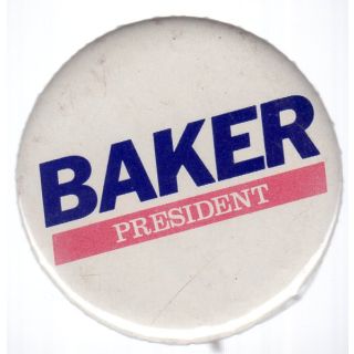 Baker for President Button