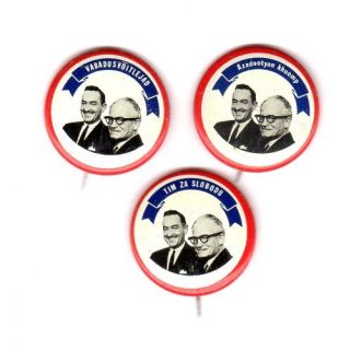 Goldwater Miller Campaign Button set