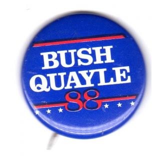 Bush Quayle '88 campaign button