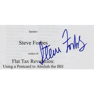 STeve Forbes signed program gift