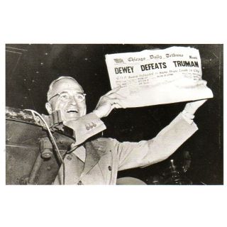 Dewey Defeats Truman Postcard Photo