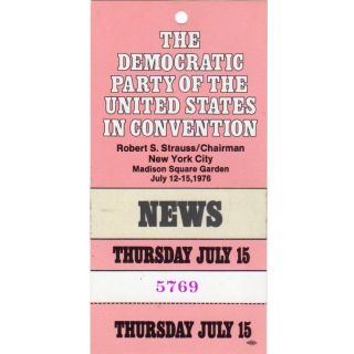 1976 Democratic Convention Badge