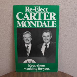 Re-Elect Carter Mondale Original Poster