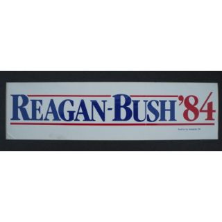 Reagan Bush 1984 Bumper Sticker