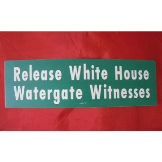 Release White House watergate witnesses