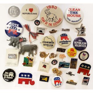 Starter Collection of 32 Republican Campaign Buttons