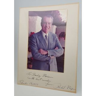 Richard Nixon 1977 Autograph Inscribed
