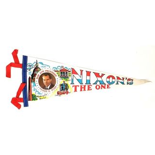 Nixons the one campaign pennant