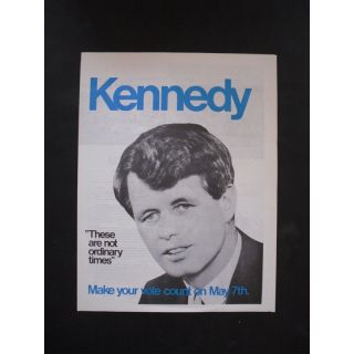 Robert Kennedy 1968 Flyer