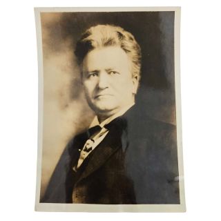 Early 1900s Robert M. La Follette Presidential Candidate from Wisconsin Press Photograph