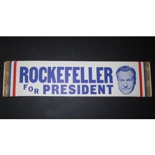 Rockefeller for President Bumper Sticker