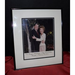 Nancy Reagan signed photo