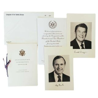 1981 Ronald Reagan Congressional Inaugural Invitation Set