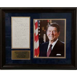 Ronald Reagan authentic autograph