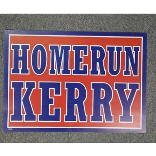 Homerun Kerry campaign poster