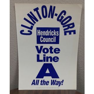 Clinton Gore Campaign Poster