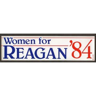 Women For Reagan Bumper Sticker