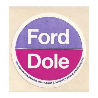 Ford Dole Campaign Sticker