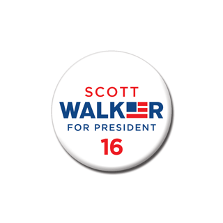 Scott Walker campaign pins