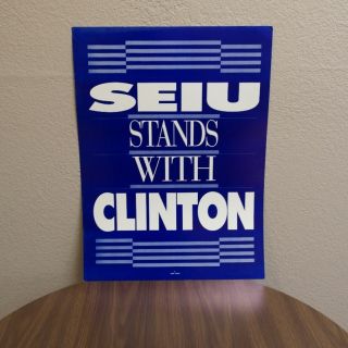 Bill Clinton Union Campaign Poster