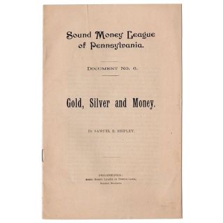 1896 Sound Money League of Pennsylvania William McKinley