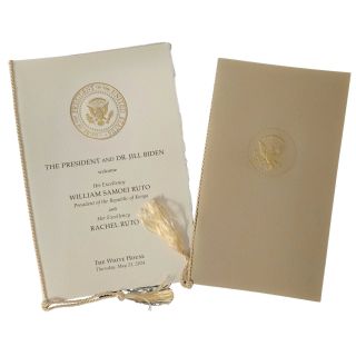 2024 Biden White House State Dinner for President of Kenya - Two Programs