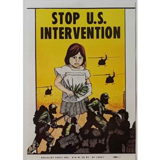 Stop Us Intervenion Socialist Party Poster