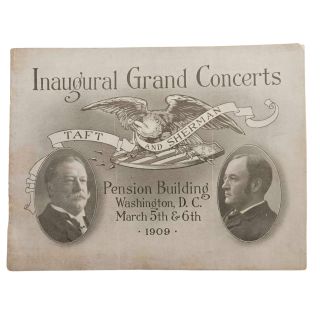 William Taft Inaugural Grand Concerts Program