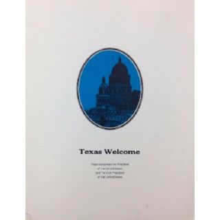 Texas Welcome Dinner Scarce 16 Page Program - Kennedy Assassination