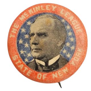 The McKinley League of State of New York Campaign Button