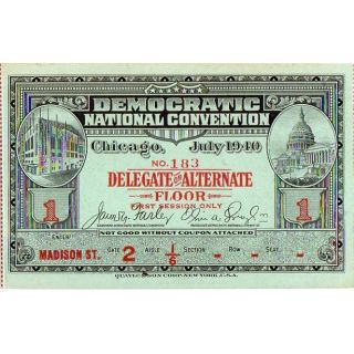 1940 Democratic Convention Souvenir