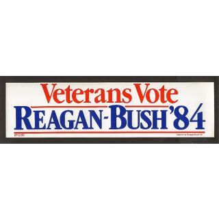 Veterans Vote Reagan Bush