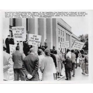 1965 PIcket Line at Pentagon Protesting U.S. Policies in Viet Nam Washington D.C.