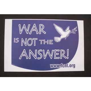 War Is Not the Answer Poster