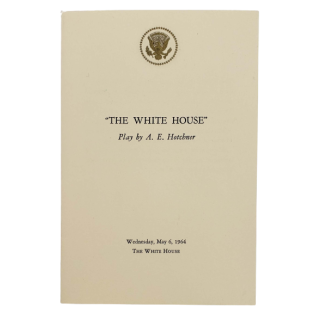 1964 The LBJ White House A.E. Hotchner and Helen Hayes Preview Performance
