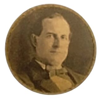 William Jennings Bryan Portrait Clothing Button with Stud Back