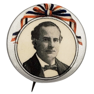 William Jennings Bryan For President Silver 1.25" Campaign Button