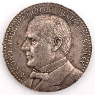 1901 Rare William McKinley Official SILVER Inaugural Medal