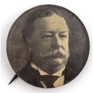 1908 William Taft Photo Campaign Button
