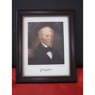 Zachary Taylor framed portrait