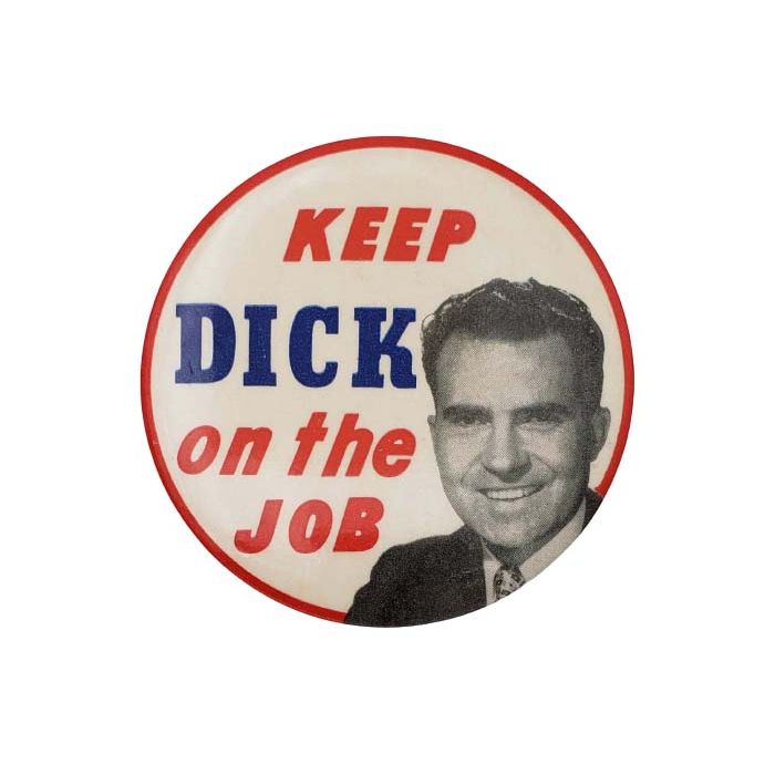 1960 Richard America Needs Nixon for President Political Campaign Button NOS New 