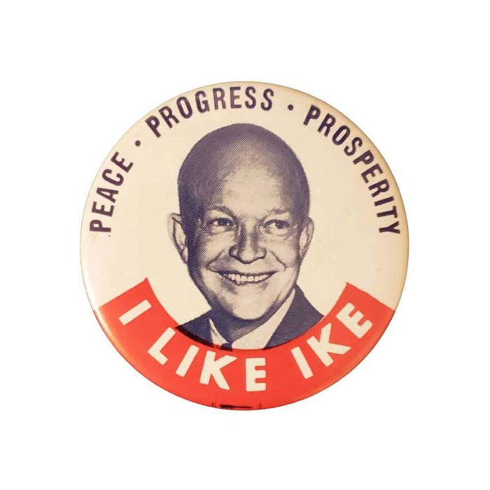 Dwight Eisenhower I Like Ike Button