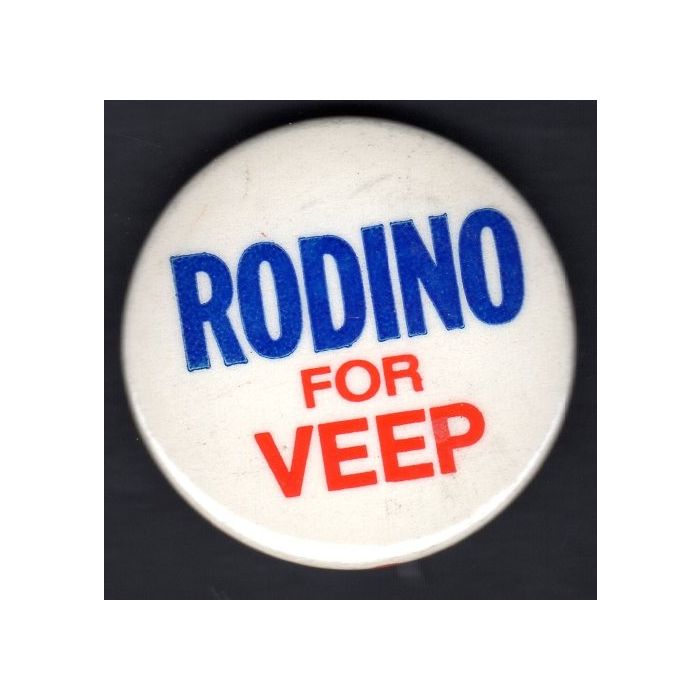Peter Rodino  for Vice President 1972  Button Watergate 