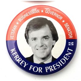 Bob Kerrey of Nebraska For President Collectible Button